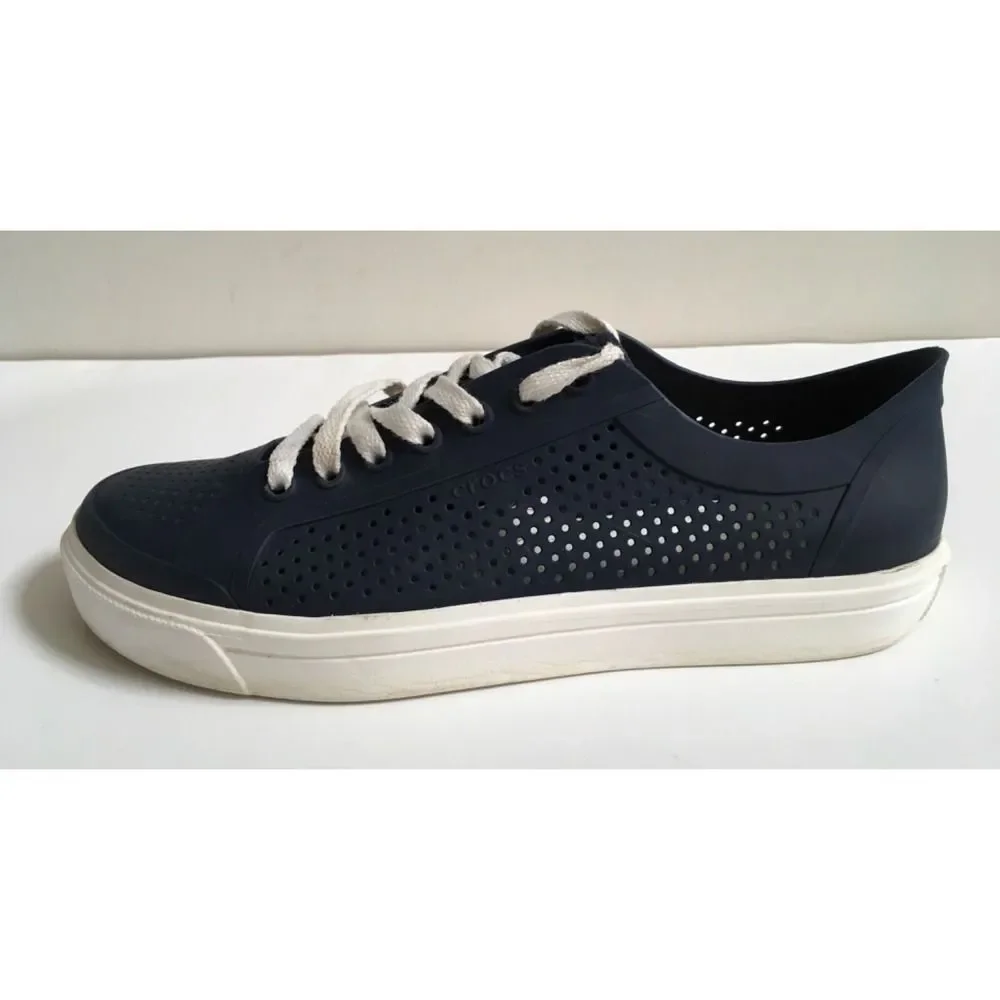 Crocs Citilane Roka Court Mens Navy Blue Casual Shoes 204872 Low Top Size 9